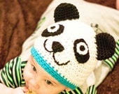 Crochet Baby Hat Pattern, Crochet Hat Pattern, Beanie Crochet Pattern, Panda Hat