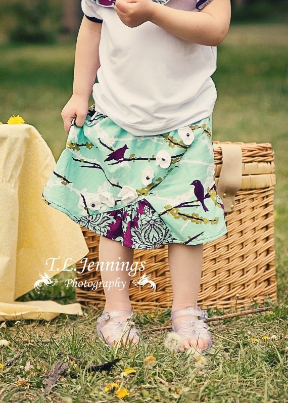 girl skirt pattern 6m 12m 18m 24m 2t 3t 4t 5t 6 7 8 (size bundle)