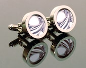 Art Nouveau Abstract Swirl Cufflinks Original Art Nouveau Design