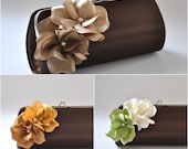 SET of 3 Small Bridesmaids clutches / Wedding clutch / Prom Clutch - Fall wedding - CUSTOM COLOR