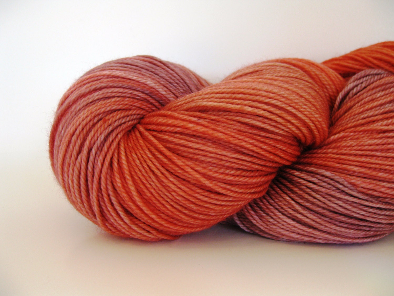 Hand dyed yarn, MCN Sock - atomic glow