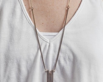 Square Crystal Throne Necklace