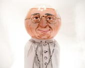 Pope Francis - Catholic Wooden Doll - made to order