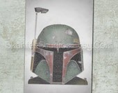 Empire Strikes Back Poster Boba Fett Art Print 11x17 Typography