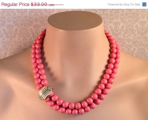 HOLIDAY SALE Pastel Ladybug Necklace