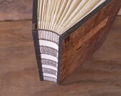 custom bark photo album - unique wood book  forest woodland large personalized / made to order