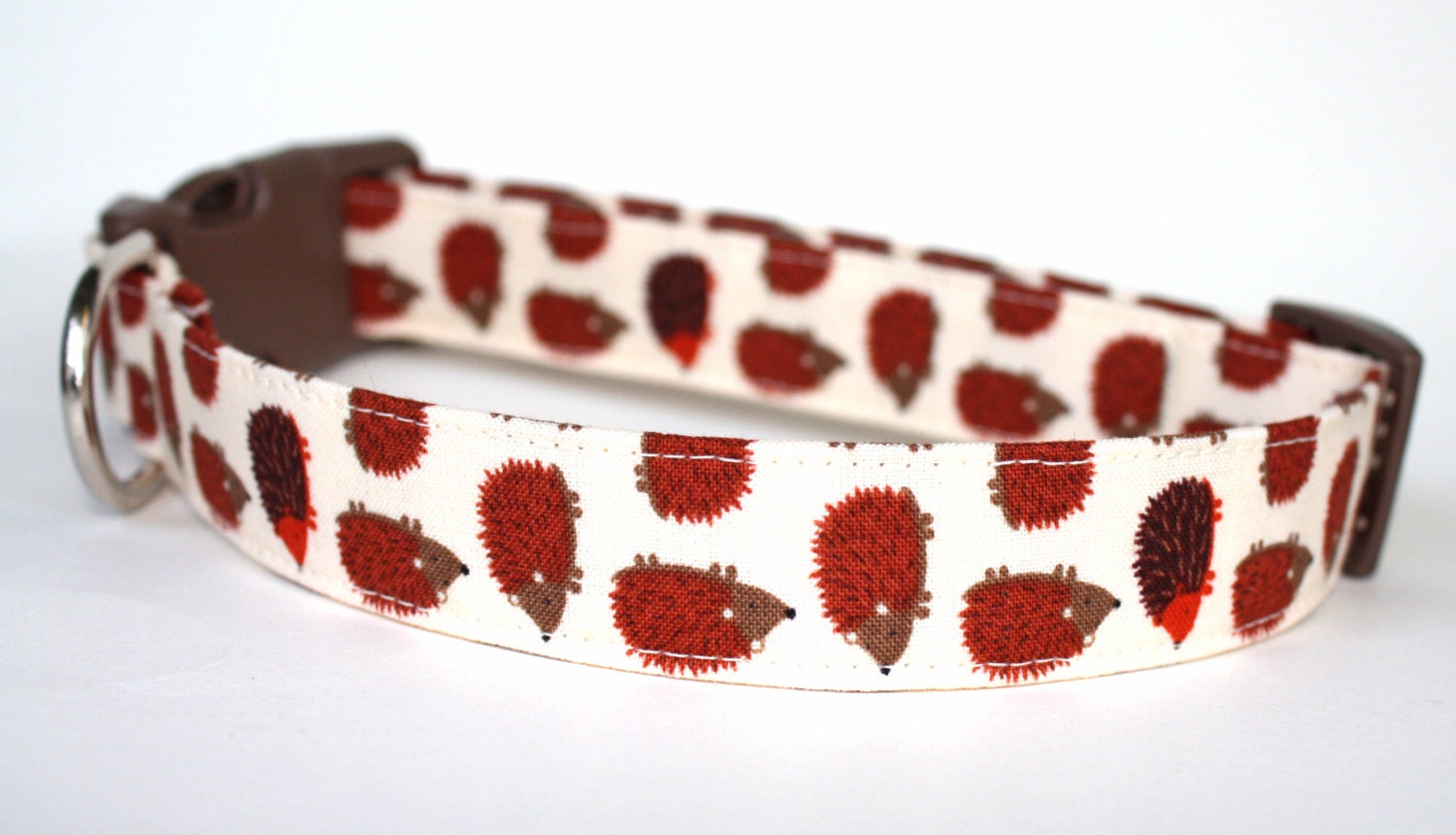 Hedgehog Hollow - woodland hedgehog dog collar