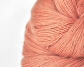 Farm bred salmon OOAK - Merino/BabyCamel yarn fingering weight