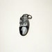 pendant  keychain hand painted FACE stone rock oval original
