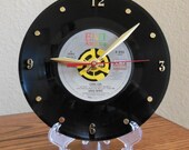 DAVID BOWIE 45rpm Record Clock 7" For Desk or Wall (China Girl) - Stand Included