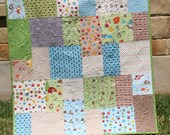 Camping Boy Quilt Fox Trails Forest Animals Crib Bedding Blanket