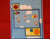 Happy Birthday Monkey and Buttons Card