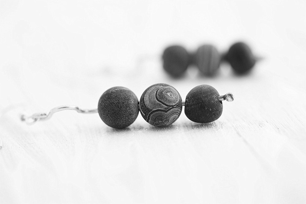 Blue Earrings, Silver blue earrings, Blue gifts, natural blue earrings