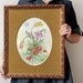 Vintage Painting - Floral Still Life, "Birds and Cherries," signed Rose Surace