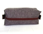 Dopp kit, men's toiletry bag , wash bag, cotton stripes, travel pouch, shaving bag