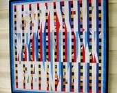 Vintage handmade Abstract needlework Wall Art