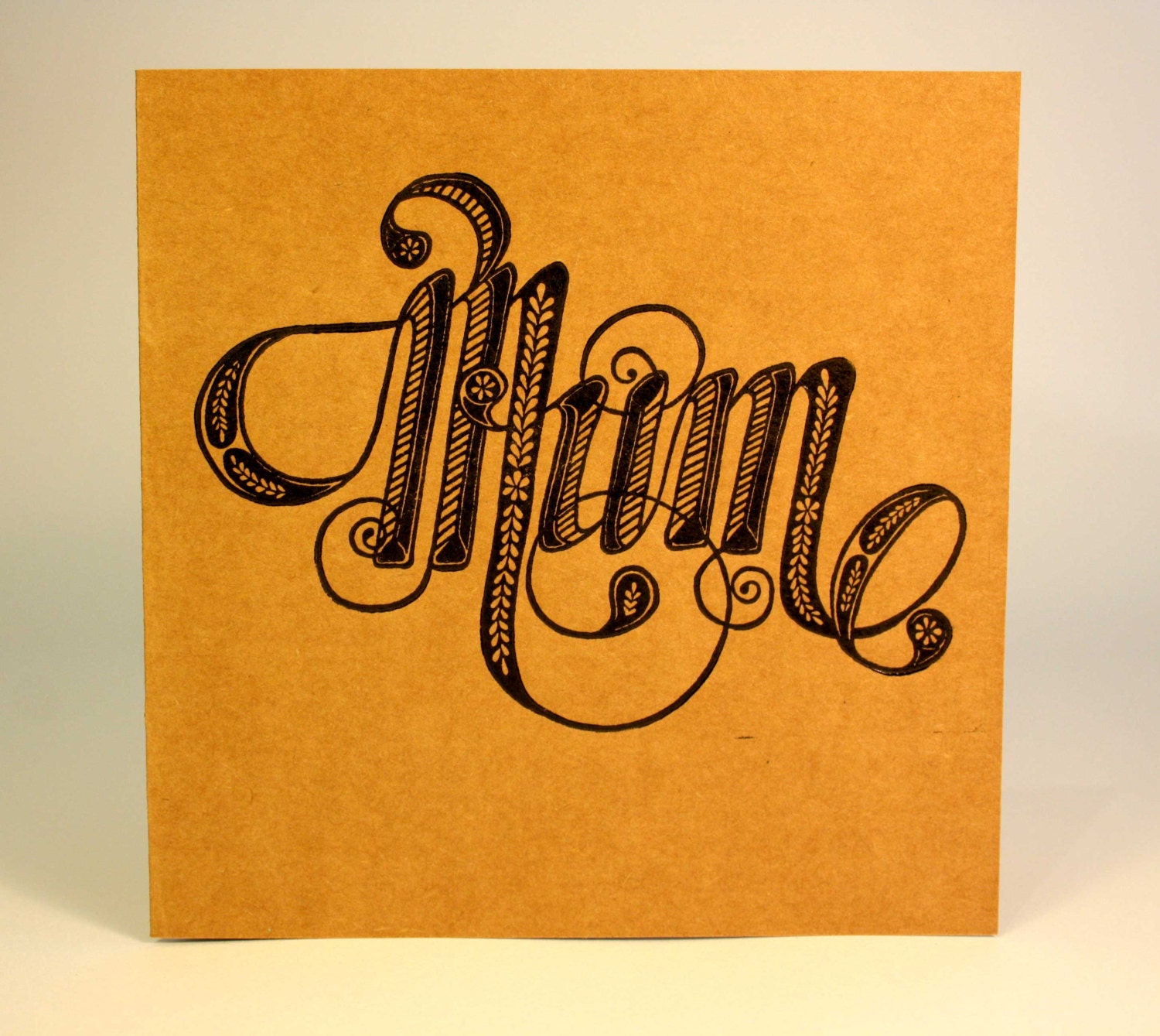 Letterpress Mother's Day Card