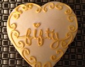 1DZ 50th Golden Anniversary Sugar Cookies