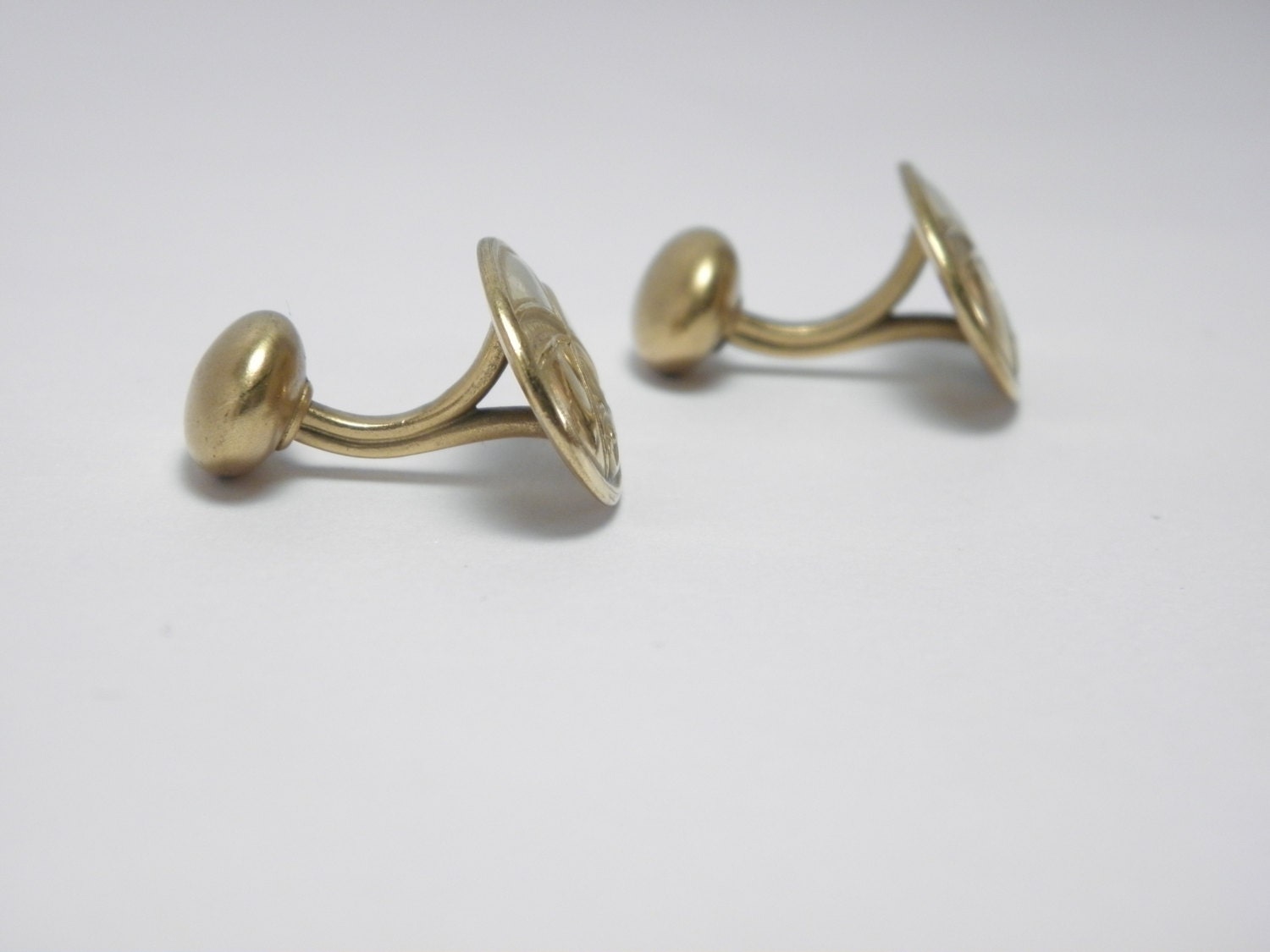 Vintage Bean Back Cufflinks Cuff Links