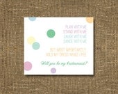 Funny Will You Be My Bridesmaid / Maid of Honor - Cards / Bridesmaid Invitation / Asking Bridesmaid, Funny Bridesmaid Card