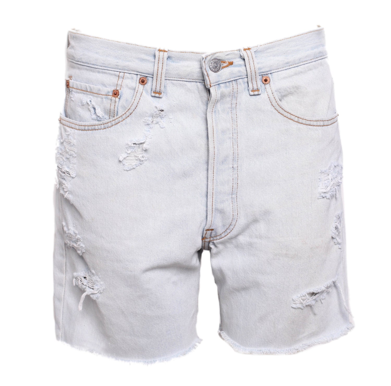 EL PASO mens high waisted bright denim levis shorts