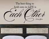 Audrey the best thing to hold onto-- Vinyl Lettering wall words quotes graphics decals Art Home decor itswritteninvinyl