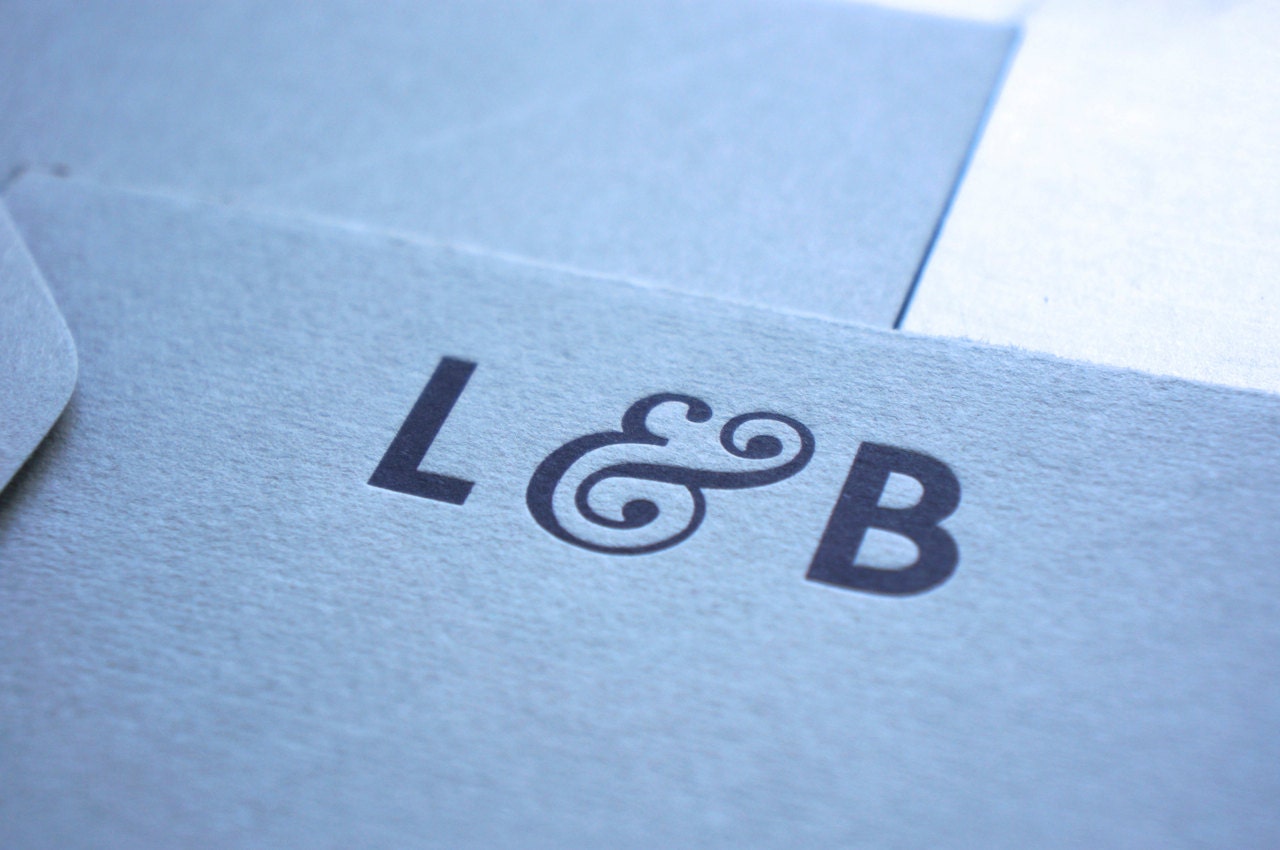Custom Letterpress Stationary
