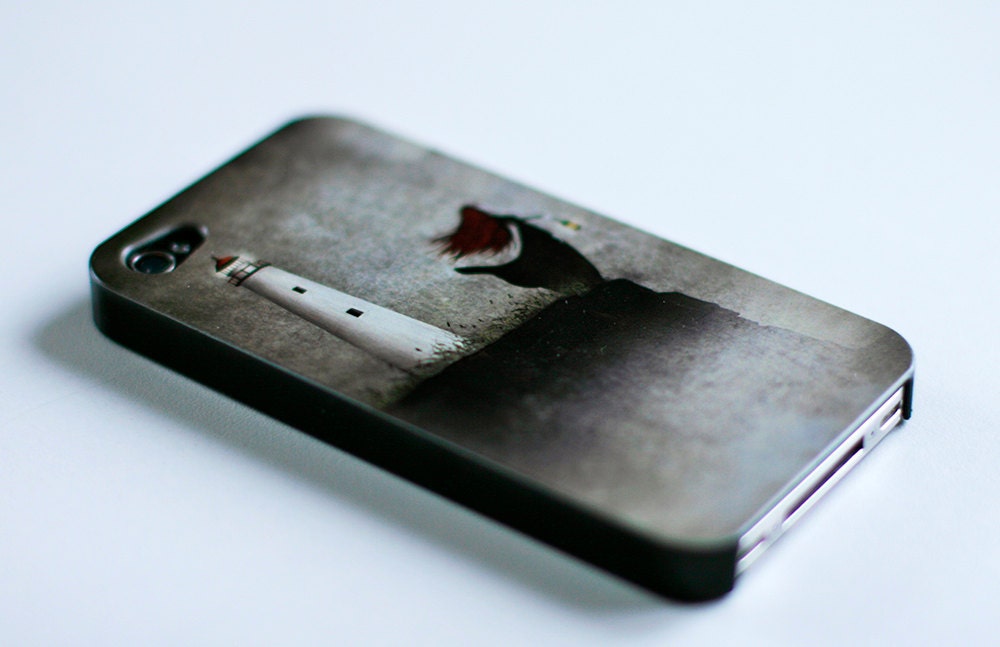 I-phone 4 case - "The lighthouse widow"