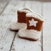Longhorn Baby Boots, Crochet Baby Booties, Cowboy Boots, Infant Sizes, Newborn to 12 Months, Made to Order