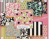 Custom Baby Crib Bedding Set..Crib Bumper, Crib Skirt. Hello Gorgeous