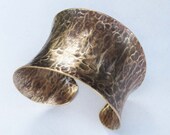 Hammered Bronze Cuff Bracelet Ancient Roman Jewelry Rustic Jewelry