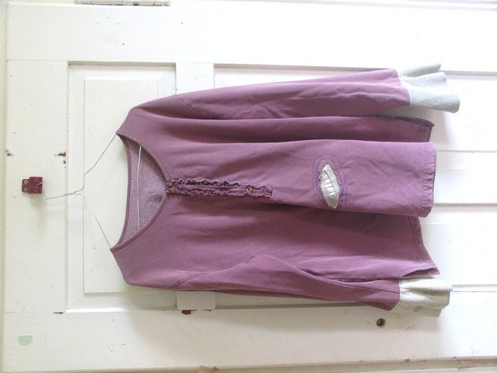 Appliques Boho Fiber Art Eco Friendly Clothing. OOAK. Upcycled