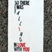 Falling in Love linocut print poster