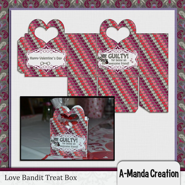 Valentine's Treat Gift Bag for a friend Instant Download Il_170x135