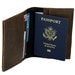 Leather Passport iPhone Wallet New: Handmade in the U.S.A., Rustic Brown Color, Free Shipping in the U.S.