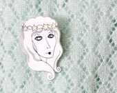 Mermaid Plastic Brooch Pin