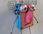 Wall Nut, Found Object Sculpture, Wall Art, by Fig Jam Studio