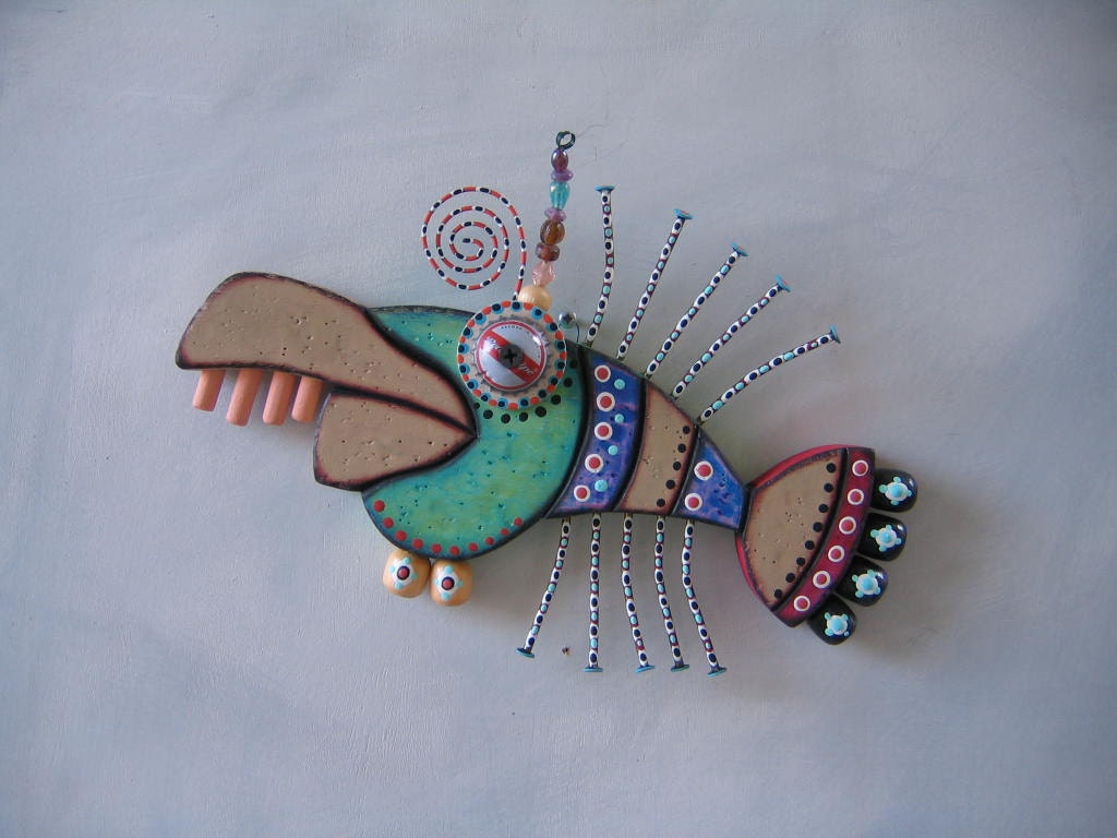 Twisted Perch, Original Found Object Sculpture, Wood Carving, Wall Art, by Fig Jam Studio