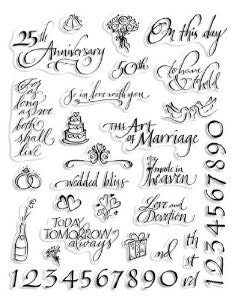 Creative Imagination Clear Stamps Wedding Bliss DIY Wedding