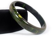 Sleek and Sultry Blue Moon Bakelite Bangle