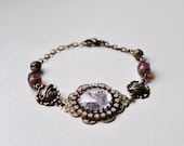The Royal Easter Bunny Bracelet, Crystal And Brass Photo Bracelet