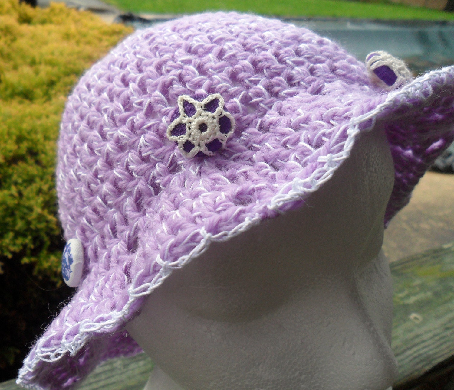 Crocheted Cotton Sun Hat