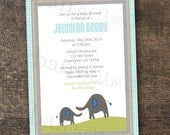 Printable File- Brooks Baby Shower Invite