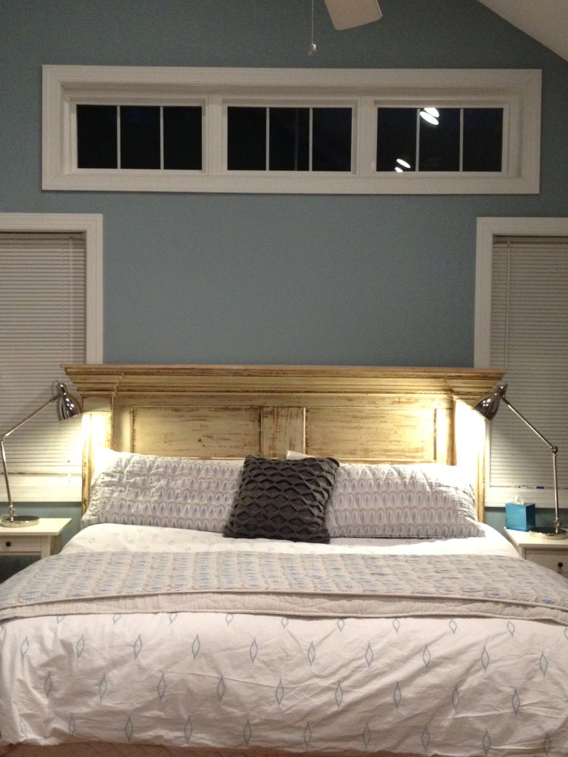 H7 Artistic Headboard or Bed Made from Antique Architectural Pieces - SOLD