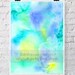 Blue Abstract Watercolor Print- "Plume" 11 x 14" - Blue and Green Watercolor - Abstract Art - Modern Abstract Print - Contemporary Art