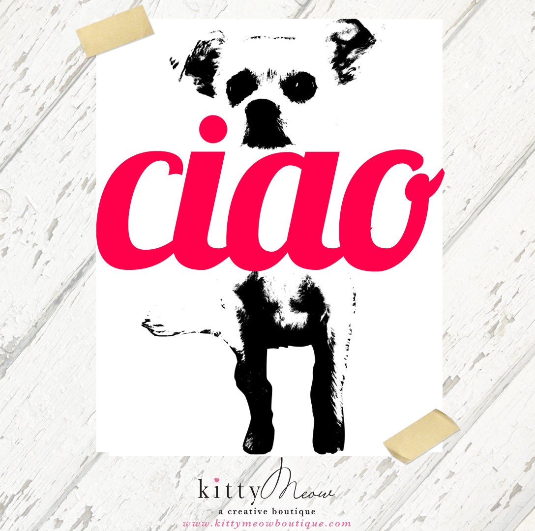 Personalized Pet - Retro Poster -  8x10 Art Print