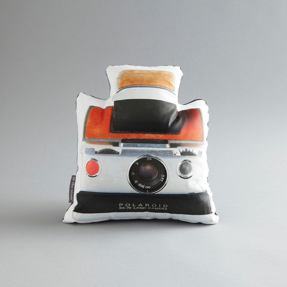 Vintage Polaroid SX-70 Land Camera Printed Pillow