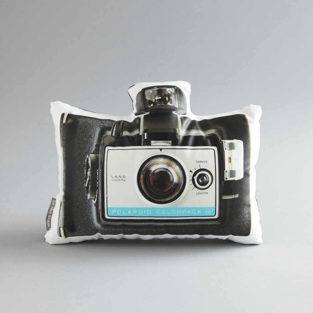 Vintage Polaroid Colorpack III Printed Pillow