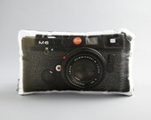 Vintage Lecia M6 Printed Camera Pillow