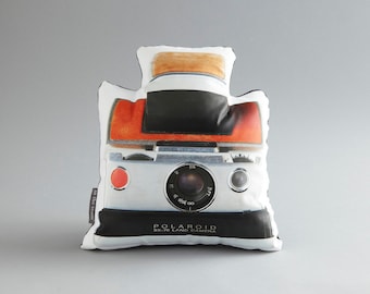 Vintage Polaroid SX-70 Land Camera Canvas Printed Photo Pillow